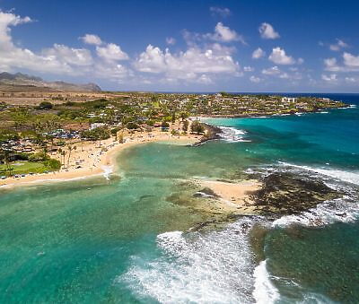 Lawai Beach aerial view